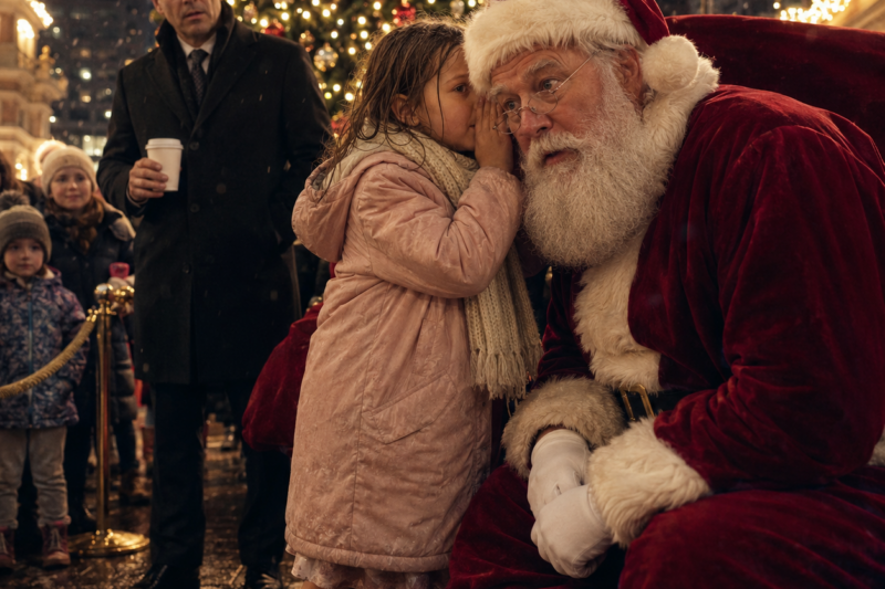 “IT’S MOMMY’S LAST CHRISTMAS…” SHE WHISPERED TO SANTA—AND THE QUIET MILLIONAIRE WHO HEARD HER NEVER WALKED AWAY AGAIN
