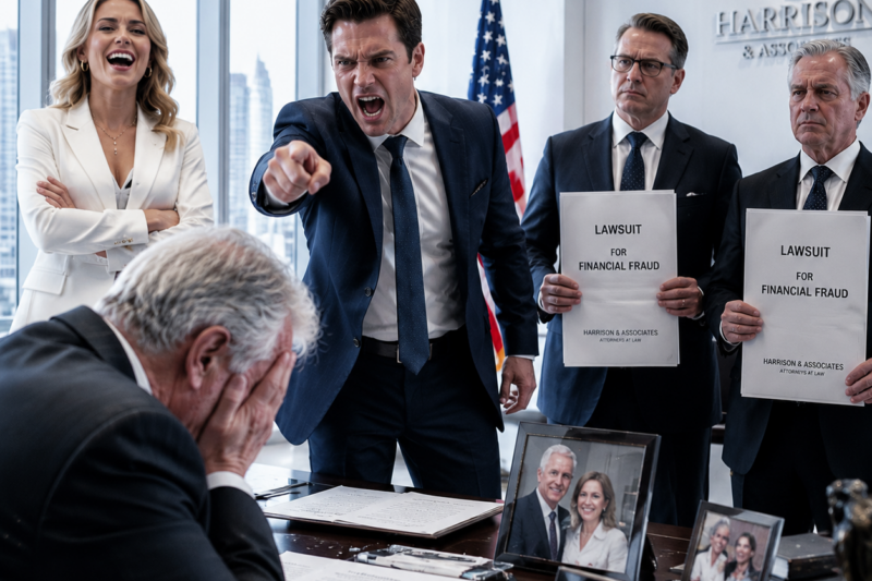 MY SON WALKED INTO MY OFFICE WITH TWO LAWYERS AND TOLD ME I WAS FINISHED.