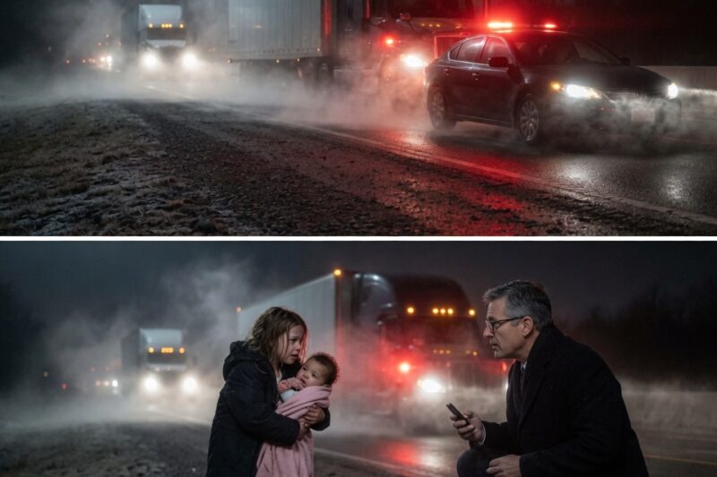 LITTLE GIRL WITH A BROKEN ARM CARRIED HER BABY SISTER ON THE HIGHWAY—UNTIL A MILLIONAIRE SAW THEM