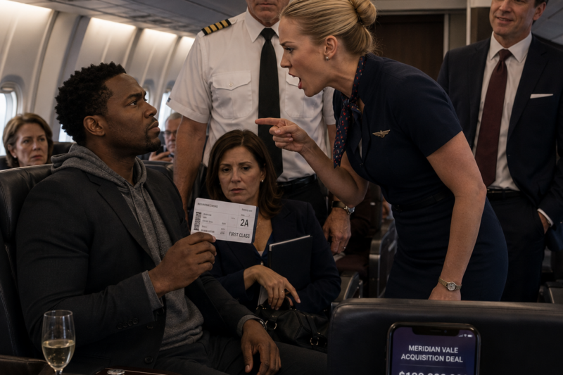 BLACK CEO FORCED OUT OF FIRST CLASS FOR A WHITE PASSENGER — THEN HE CANCELLED THE $120 MILLION DEAL BEFORE LANDING