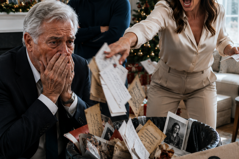MY DAUGHTER-IN-LAW THREW MY LATE WIFE’S LETTERS INTO THE CHRISTMAS TRASH.