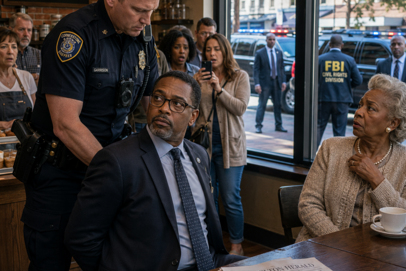 COP HARASSED A BLACK MAN IN A COFFEE SHOP — THEN HIS FACE WENT PALE WHEN HE LEARNED THE MAN WAS THE FBI CIVIL RIGHTS CHIEF