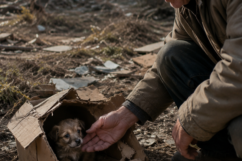 An Elderly Man Found a Tiny Puppy in a Box — Then Something Unexpected Happened