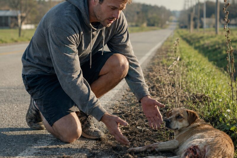 DOG WAS HIT BY A CAR AND LEFT ALONE — WHAT HAPPENED NEXT WILL BREAK YOU