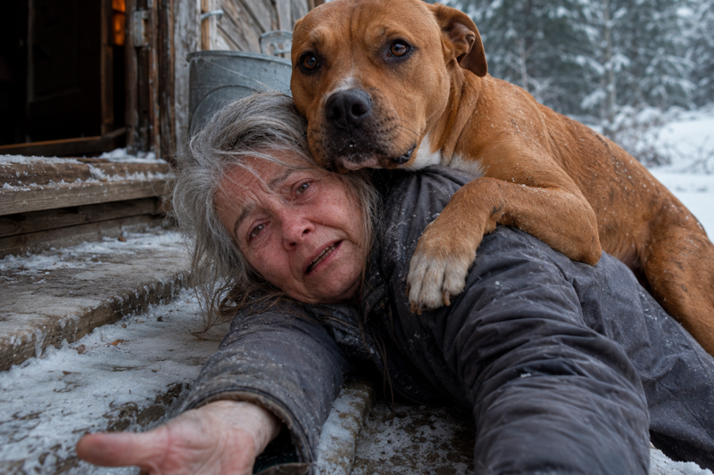THEY TOLD ME NOT TO ADOPT THE DOG COWERING IN THE BACK OF THE CAGE, CLAIMING SHE WAS TOO DAMAGED TO LOVE. BUT THEY DIDN’T KNOW THAT WHEN I FELL ON A FROZEN STEP AND COULDN’T MOVE, MY “SCAREDY-CAT” BARNIE WOULD FINALLY FIND HER VOICE AND SAVE MY LIFE.