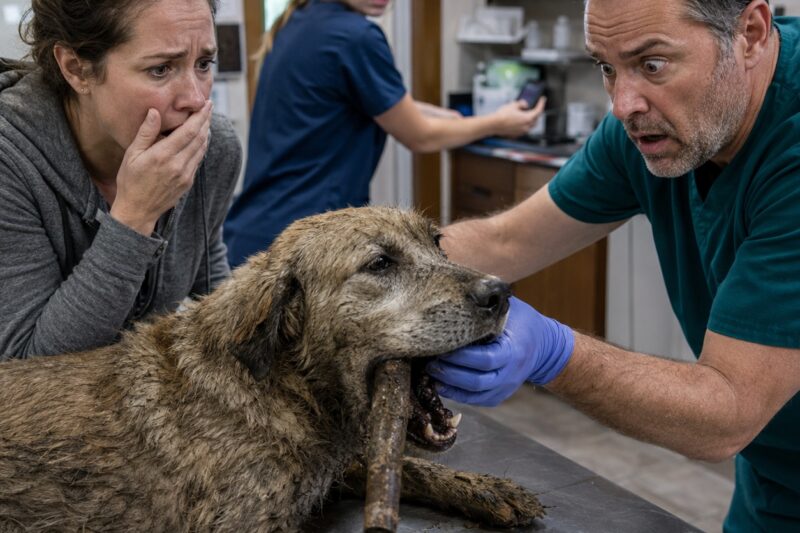 The dog sat back, wet golden fur clinging to his ribs, brown eyes fixed on my face. He looked proud at first. Then worried. Almost like he was waiting to see if I understood. I didn’t.