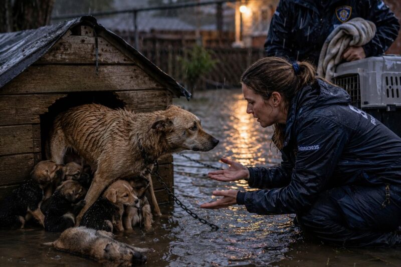 SHE HAD ALREADY LOST ONE BABY.  THE WATER KEPT RISING.  BUT THAT MOTHER STILL WOULD NOT LEAVE.