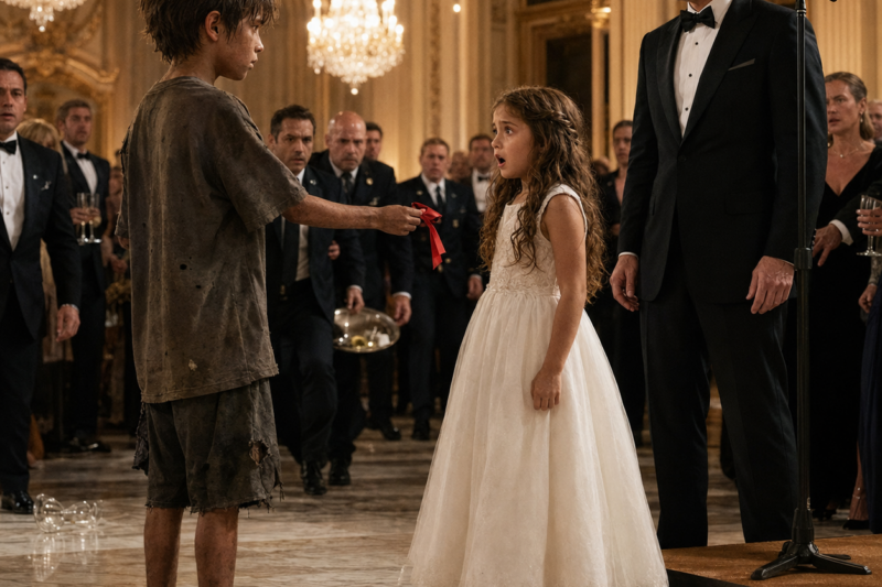 THE BILLIONAIRE OFFERED ONE MILLION DOLLARS TO HEAR HIS DAUGHTER SPEAK. EVERY EXPERT HAD FAILED—UNTIL A STREET BOY WALKED INTO THE BALLROOM.