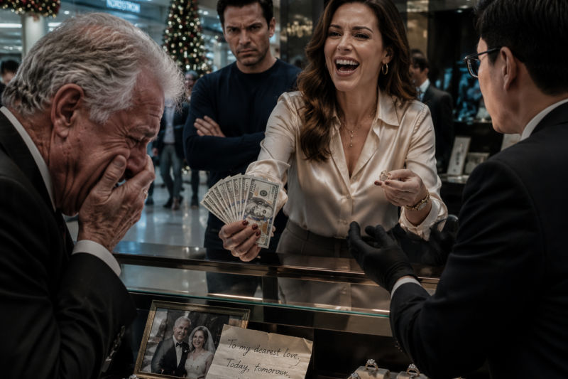AT THE SHOPPING MALL, MY DAUGHTER-IN-LAW SOLD MY LATE WIFE’S RING TO A DEALER: “HE’LL NEVER NOTICE — HE’S JUST A USELESS OLD MAN.” MY SON LAUGHED. I JUST SMILED AND CALLED MY ATTORNEY. BY THAT MONDAY, THE BUILDING INSPECTOR ARRIVED.
