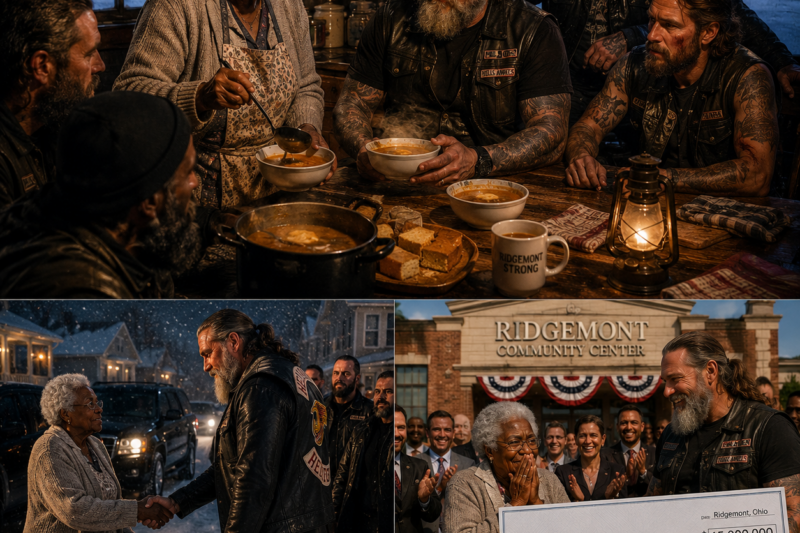GRANDMA SHELTERED HELLS ANGELS IN A BLIZZARD — BY MORNING, THE BILLIONAIRE BIKER CHANGED HER WHOLE TOWN