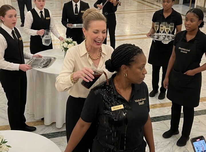 MANAGER POURED SODA ON A BLACK EMPLOYEE AS A “JOKE” — THEN SECURITY CALLED HER HUSBAND “CHAIRMAN”