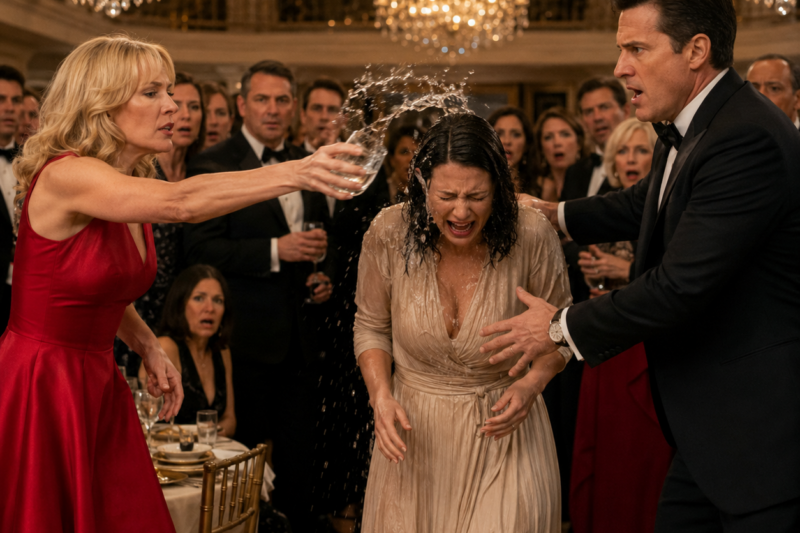 AT A MANHATTAN FASHION SHOWCASE, VIVIAN CROSS POURED DESIGNER WATER OVER MY HEAD TO PROVE I DIDN’T BELONG—AFTER MOCKING MY SIMPLE DRESS, SHE SAID, “NOW YOU KNOW WHERE YOU BELONG,” BUT SHE DIDN’T KNOW MY BILLIONAIRE HUSBAND WAS WATCHING