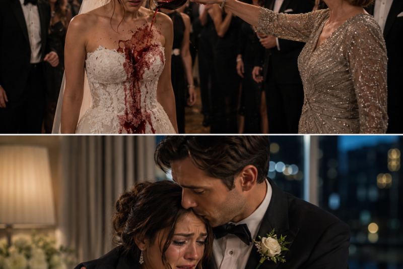 MY WEDDING DRESS WAS RUINED WITH RED WINE—BUT MY BILLIONAIRE GROOM WAS WAITING FOR THAT MOMENT