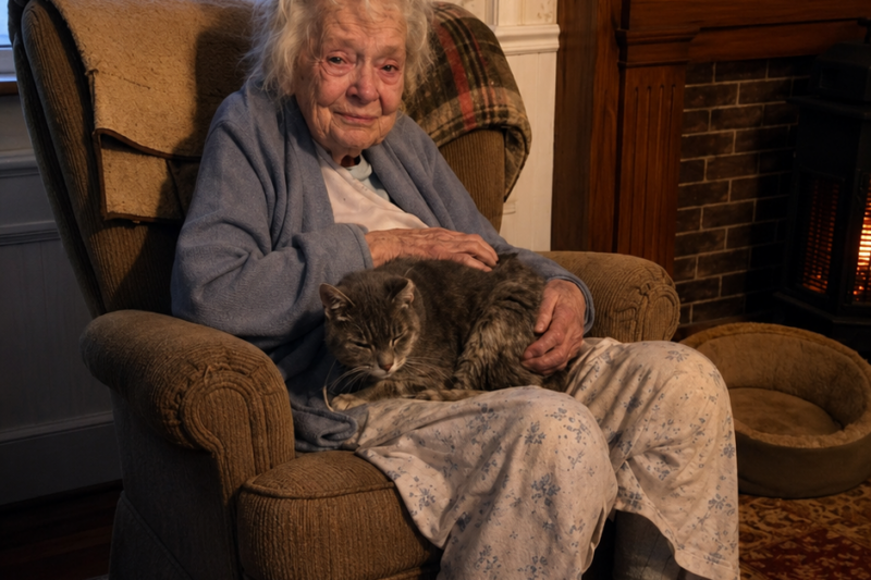 My 89-year-old mother swore she was done loving pets until an old cat showed up like he knew her name.