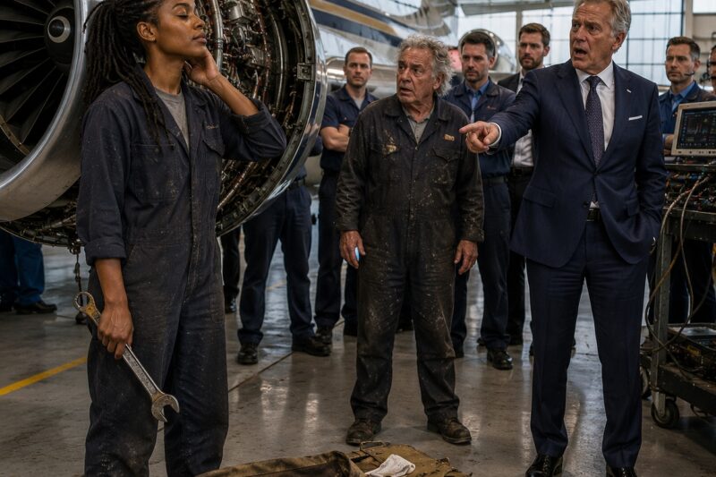 The billionaire laughed when the homeless girl said she could fix his jet