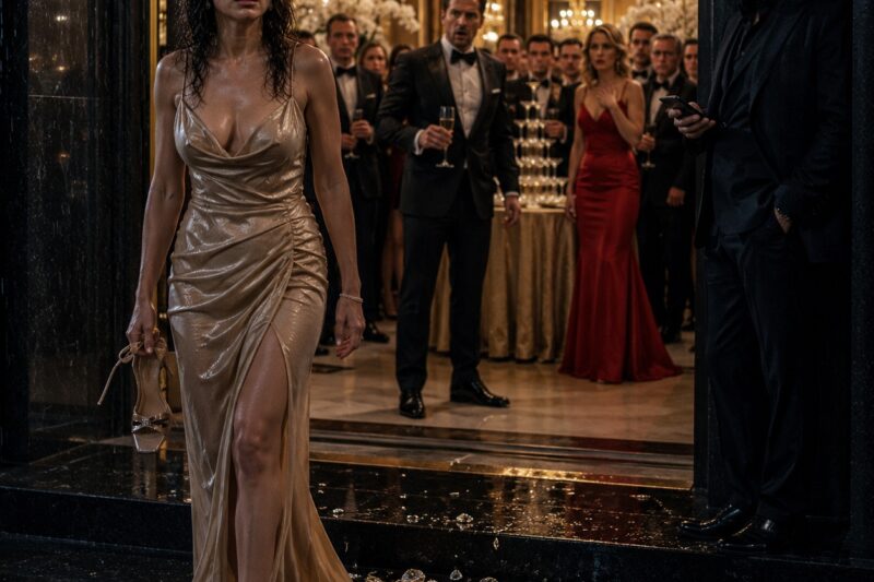 The diamonds hit the marble like shattered stars, and for one breath, two hundred guests forgot how to pretend. “You broke me enough,” Elena Martinez said, her hand still shaking where the necklace had been, her throat bare beneath the chandelier light. Her husband smiled like she had embarrassed him, but the man in the corner had heard every cruel word Marcus said before she snapped.