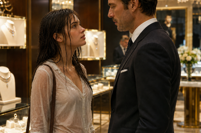 THE WOMAN CAME INTO THE JEWELRY STORE SOAKED, SHAKING, AND READY TO SELL THE LAST THING SHE HAD LEFT. THE OLD JEWELER THOUGHT IT WAS JUST ANOTHER STOLEN LOCKET UNTIL HE OPENED IT AND SAW HIS OWN DAUGHTER’S NAME ENGRAVED INSIDE. BUT WHEN HE RAN AFTER HER INTO THE RAIN, THE QUESTION SHE ASKED MADE HIM REALIZE CLARA HAD NOT SIMPLY DISAPPEARED.