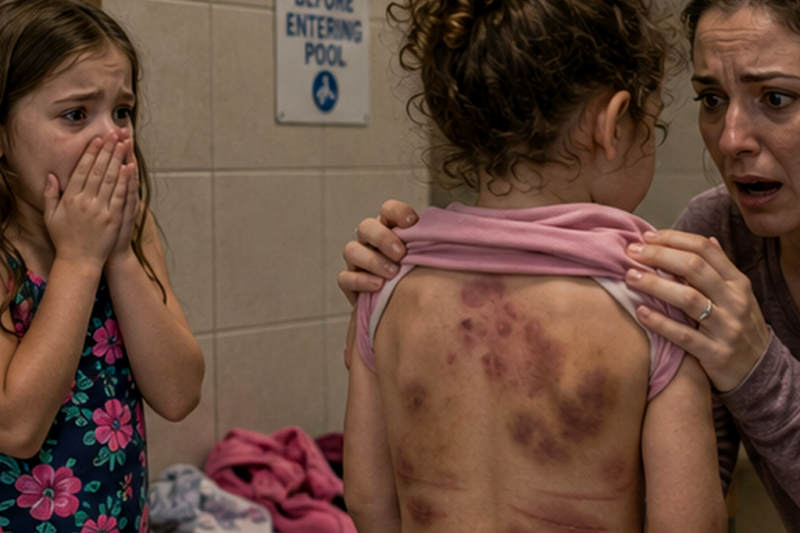 My Daughter Screamed in the Pool Changing Room When She Saw My 4-Year-Old Niece’s Back—Then the Hospital Report Exposed the Babysitter’s Ab.use, My Brother-in-Law’s Affair, and the Cowardly Secret He Hid From My Sister…
