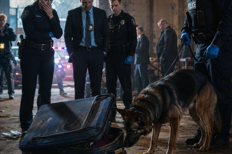 In a tense investigation, a police dog tracked a suitcase deep inside an abandoned warehouse. Shockingly, the suitcase contained the body of a teenage girl who had been reported missing for days. The incident immediately sent shockwaves through the community, revealing gruesome and horrifying details.