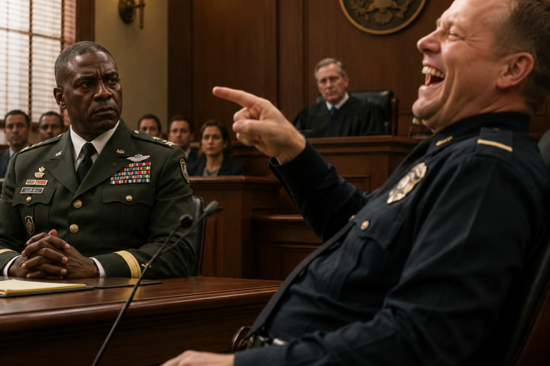 Racist Cop Laughs At Black U.S. Army General at Court, Until He Makes One Phone Call