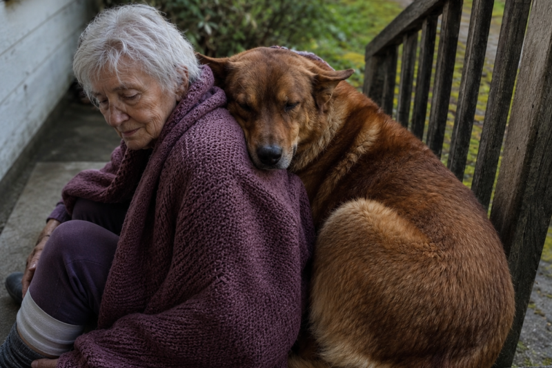 JOYCE THOUGHT SHE HAD RESCUED VIRA FROM A SHELTER FIVE YEARS AGO — BUT SHE DIDN’T KNOW THE DOG SHE ONCE CALLED COMPANY WOULD ONE DAY SAVE HER LIFE, HEAL HER LONELINESS, AND BRING HER WHOLE COMMUNITY BACK TO HER DOOR
