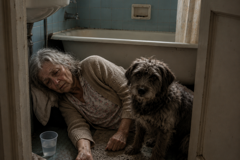 MY 92-YEAR-OLD MOTHER REFUSED TO LET A STRAY DOG INTO HER HOUSE — THREE MONTHS LATER, HE CAME BACK AND SAVED HER LIFE