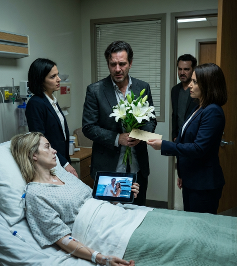 WHEN HE TURNED OFF HIS PHONE WHILE HIS WIFE WAS RUSHED INTO SURGERY, HE THOUGHT SHE WOULD NEVER KNOW — BUT THREE DAYS LATER, SHE WOKE UP WITH PHOTOS, LAWYERS, AND TWO WORDS THAT ENDED HIM