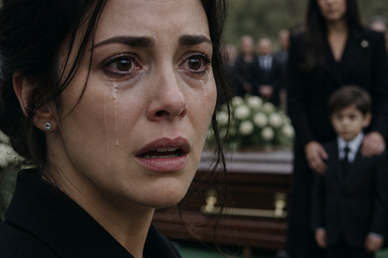 At my husband’s funeral, a woman I had never seen before walked up to his casket, laid a trembling hand on the lid, and whispered, “Goodbye, baby.” Then she turned around, pointed at the little boy beside her, and said, “Go say goodbye to Daddy.”