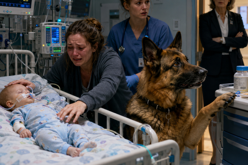 **The German Shepherd Came to Say Goodbye to a Dying Baby—Then He Warned Them Something Was Terribly Wrong**