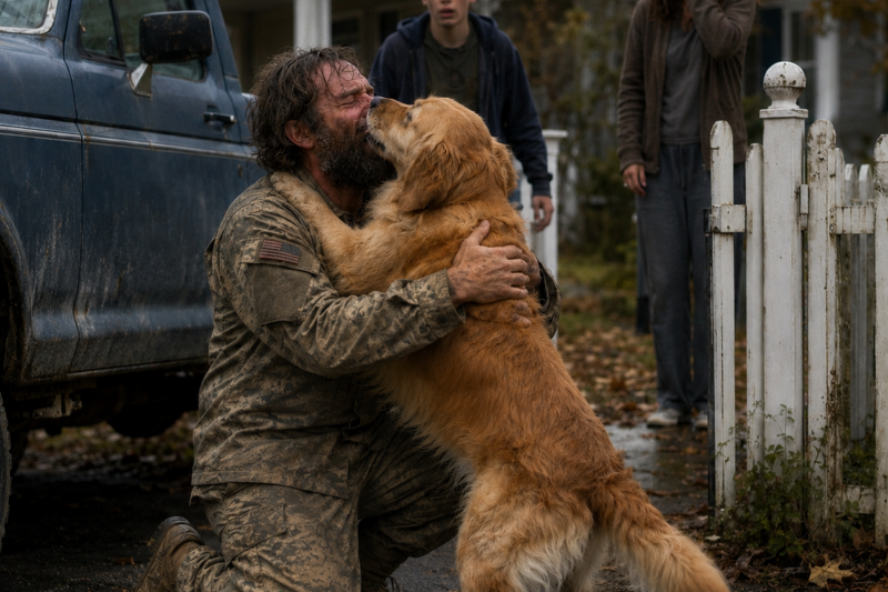 THE SOLDIER HAD BEEN MISSING FOR 18 MONTHS — BUT HIS GOLDEN RETRIEVER STILL WAITED AT THE GATE EVERY MORNING