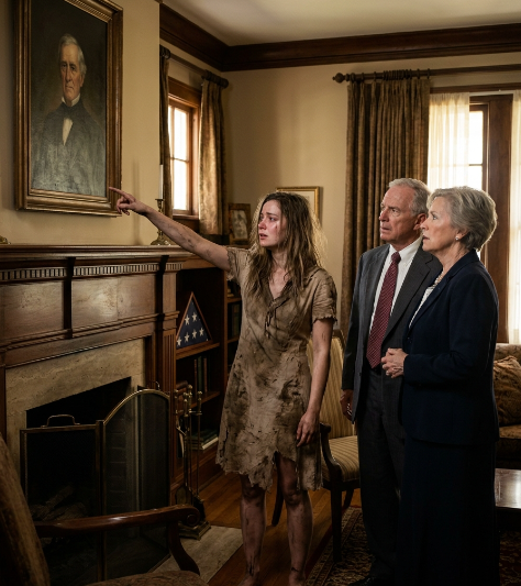 WHEN I ARRIVED LATE TO MEET MY FIANCÉ’S RICH PARENTS, THEY SAW A RUINED DRESS AND BAD MANNERS — UNTIL I LOOKED ABOVE THEIR FIREPLACE AND RECOGNIZED THE OLD MAN I HAD JUST SAVED IN THE SNOW