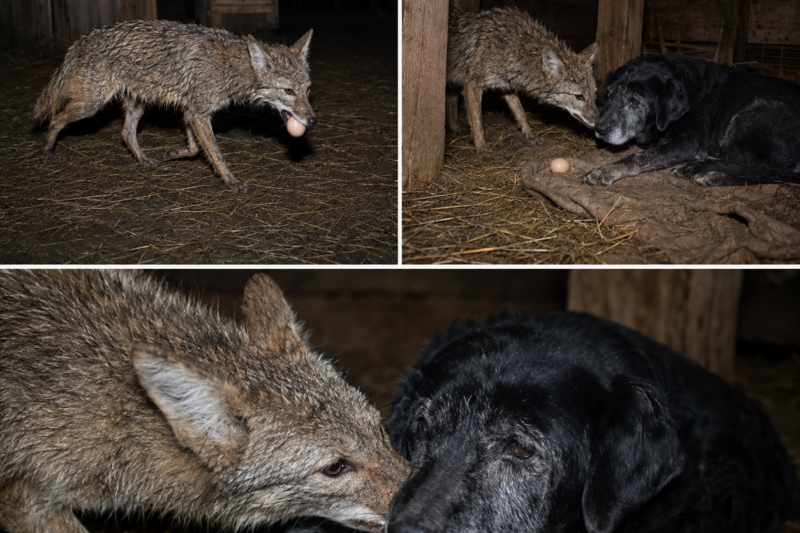 THE FARMER THOUGHT A COYOTE WAS STEALING FROM HIM — UNTIL HE FOLLOWED THE TRACKS AND FOUND THE HEARTBREAKING TRUTH