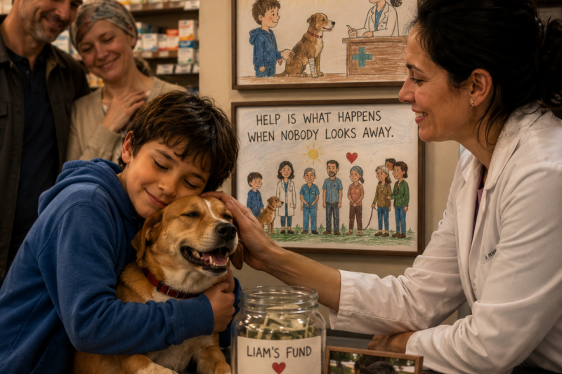 A SEVEN-YEAR-OLD BOY WALKED INTO MY PHARMACY AT 8:30 PM HOLDING AN INJURED DOG — AND WHAT HE SAID NEXT BROKE ME