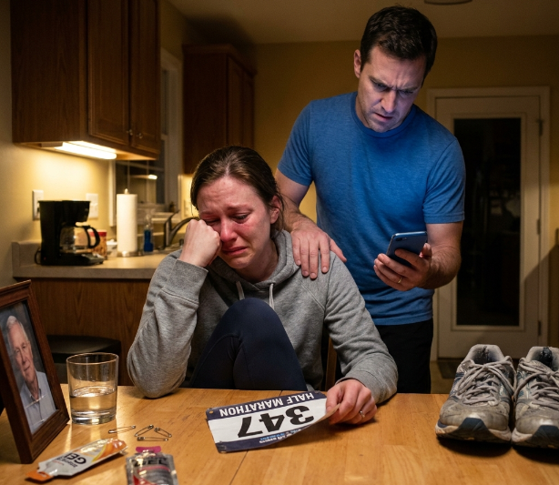 MY WIFE WAS RUNNING FOR THE HOSPICE THAT CARED FOR HER DYING FATHER, AND HER OWN FAMILY STILL FOUND A WAY TO MAKE HER FEEL LIKE SHE WAS FAILING HIM.