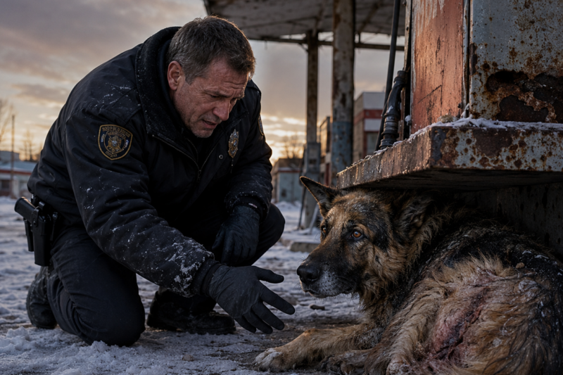 He Found His Retired K9 Abandoned in a Frozen Lot—But the Truth Behind Parker’s Scars Shook the Entire State