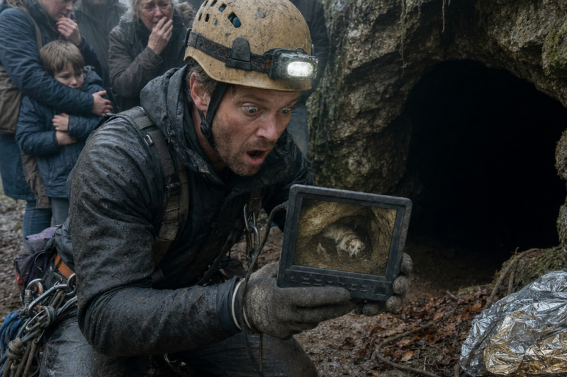 FOR TEN NIGHTS, A DOG BARKED FROM BENEATH THE HILL, AND EVERYONE THOUGHT HE WAS TRAPPED—BUT WHEN ROBERT FINALLY CRAWLED INTO THE CAVE, HE DISCOVERED THE DOG HAD BEEN GUARDING SOMETHING IN THE DARK THAT NO ONE WAS READY TO FIND