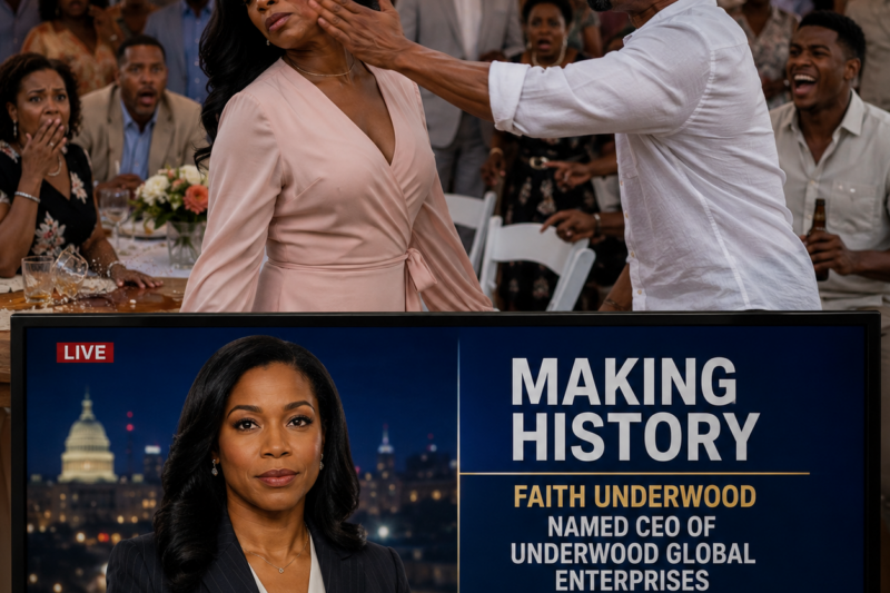 HER HUSBAND SLAPPED HER AT HIS FAMILY REUNION — THEN HER NAME APPEARED ON NATIONAL TV AND EVERY MOUTH WENT SILENT