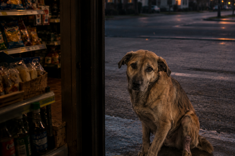A LIMPING DOG CAME TO MY STORE EVERY NIGHT AFTER CLOSING — BUT HE NEVER WANTED FOOD