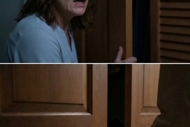Her mouth opened, then closed, like she was trying to find the right version of the truth before it got away from her. The man inside the closet shifted once. A shoe scraped against the floor. Then everything went still.