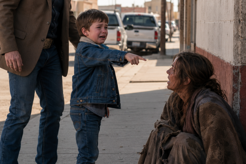 MY SON POINTED AT A HOMELESS WOMAN AND SAID, “THAT’S MY MOM”—BUT I HAD BURIED MY WIFE 3 YEARS AGO