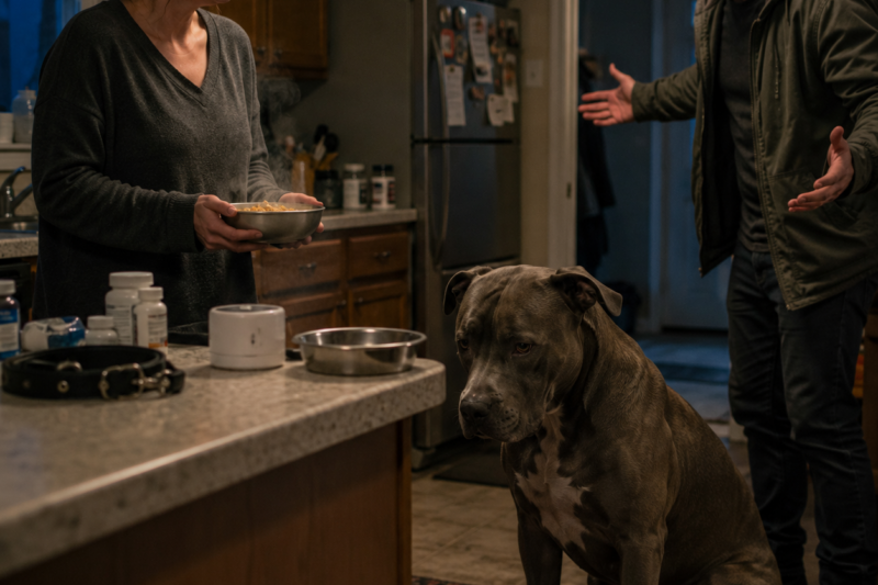 HE SAID IT WAS HIM OR THE DOG.  BRUNO LOWERED HIS HEAD LIKE HE ALREADY KNEW THE ANSWER.  AND IN THAT KITCHEN, I SAW EVERY PERSON WHO HAD EVER LEFT HIM.