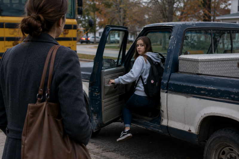 MY DAUGHTER “WENT TO SCHOOL” EVERY MORNING—THEN HER TEACHER CALLED AND SAID SHE’D BEEN SKIPPING FOR AN ENTIRE WEEK, SO I FOLLOWED HER THE NEXT MORNING….