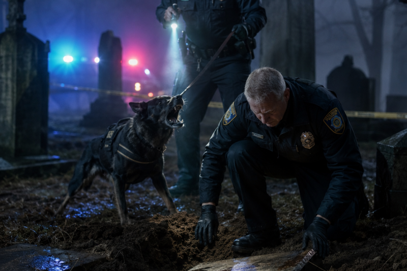 The Police Dog Wouldn’t Stop Barking at the Grave—Until They Dug Up the Truth