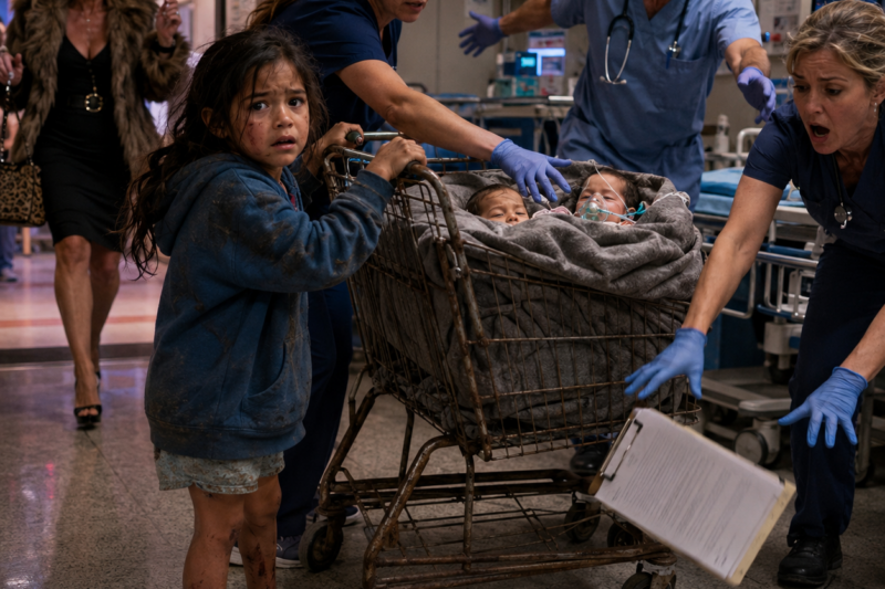I Walked Into the ER With My Baby Brother and Sister Barely Breathing and Said, “My Mom Has Been Asleep for Three Days”… But When My Grandmother Showed Up Demanding to Take Them, I Realized the Night on That Dirt Road Wasn’t the Cruelest Thing We Would Survive