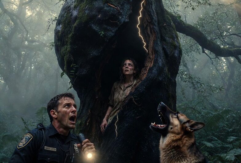 Police Dog Barked at a Strange Lump on an Old Oak Tree—When the Officer Cut It Open, the Forest Gave Back a Woman Missing for Thirteen Years