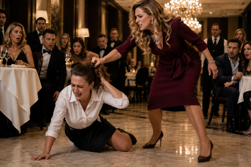 DURING DINNER SERVICE, A RICH WOMAN GRABBED MY HAIR AND DRAGGED ME ACROSS THE MARBLE FLOOR TO GET ME FIRED—AFTER HUMILIATING ME IN FRONT OF EVERYONE, SHE CALLED ME “TRASH,” BUT SHE DIDN’T KNOW I OWNED THE RESTAURANT