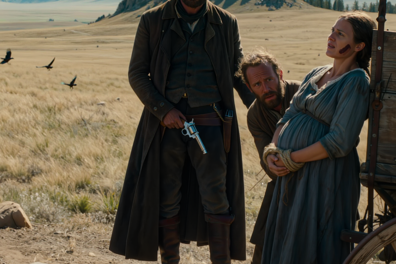 The Cowboy Stopped a Man From Selling His Sister—Then Learned the Girl He Rescued Was Carrying the Child That Would Save Him