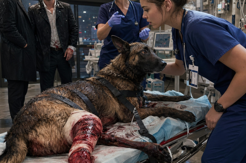 No One Could Touch the Wounded SEAL K9 — Until the Rookie Nurse Said One Word