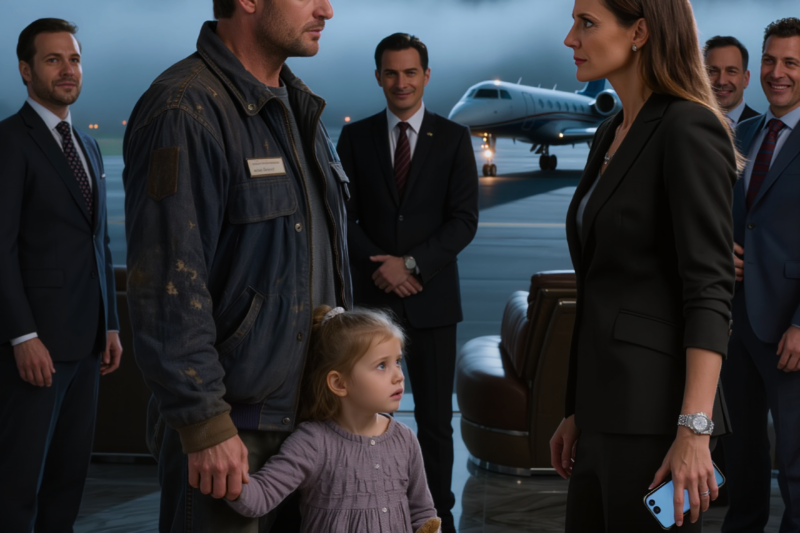 Female CEO Ignored a Single Dad’s Warning — Until Her Private Jet Was Grounded