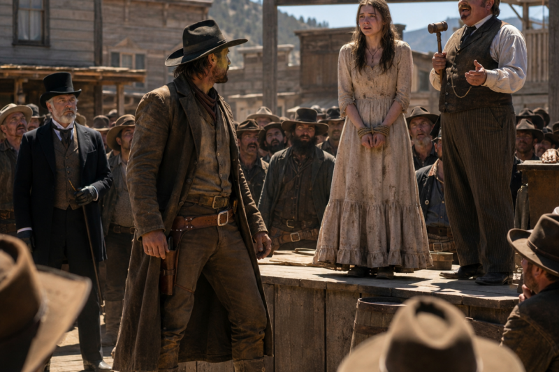She Was Auctioned With Tears in Her Eyes, Until a Cowboy Said “Now You’ll Only Know Joy